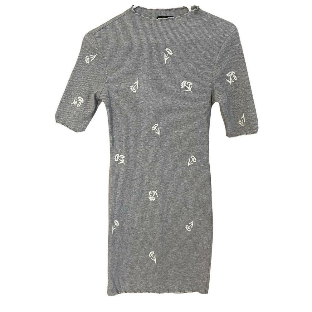 Topshop Women's Grey Dress